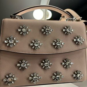 Michael Kors Ava Jewel Satchel Saffiano Leather Bag - Like New